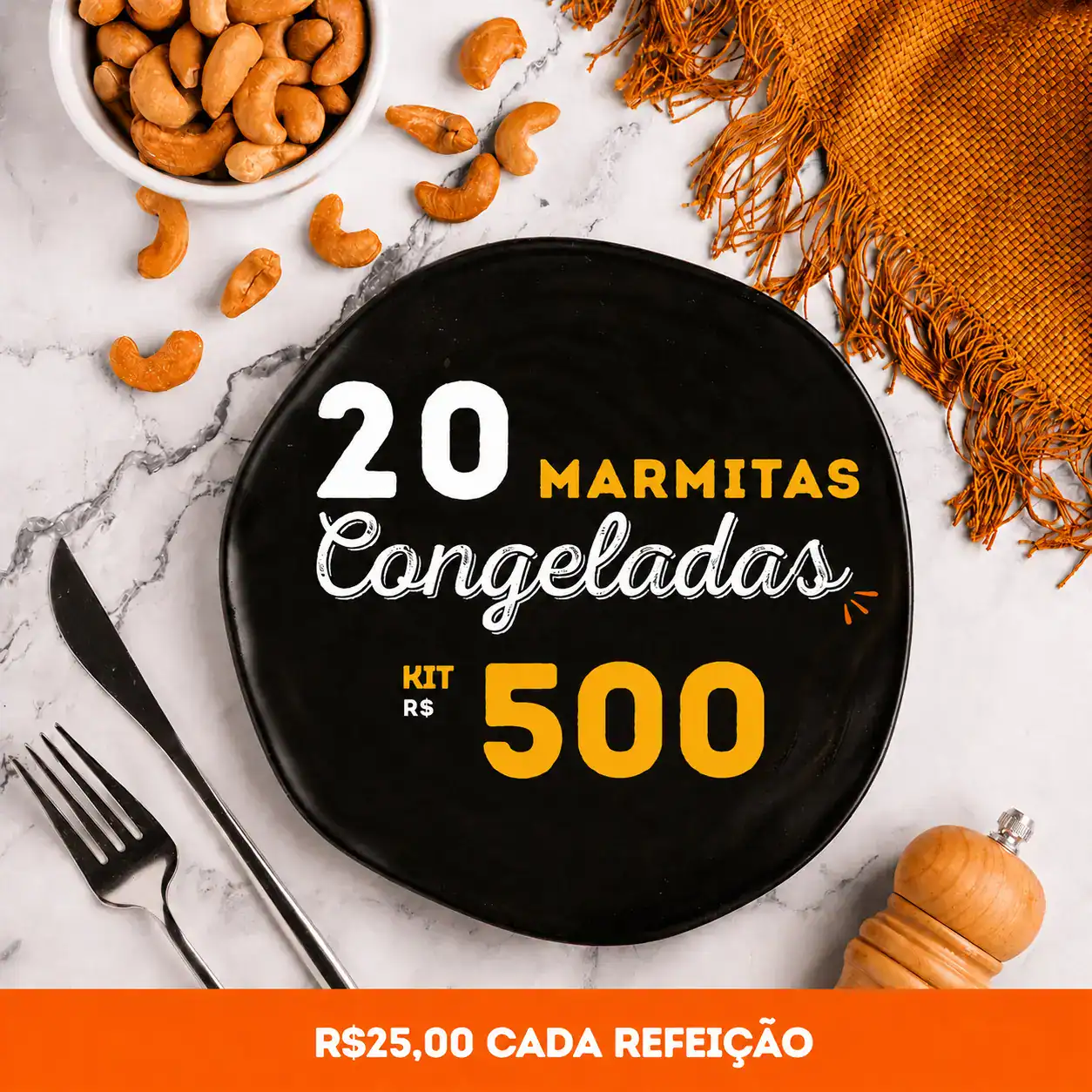 Kit 20 marmitas