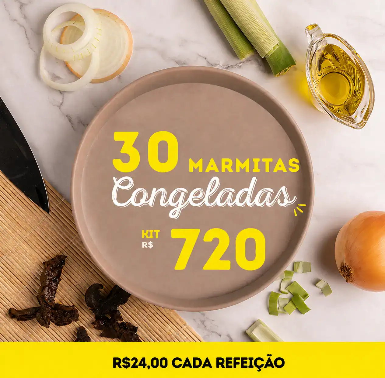 Kit 30 marmitas