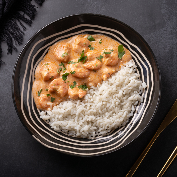 Strogonoff de camarão